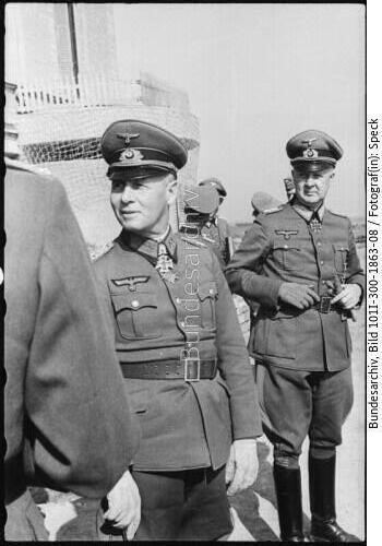 Riva-Bella, Waffenvorführung, Rommel, Kuntzen