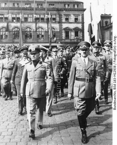 Münchener Abkommen, Ankunft von Mussolini
