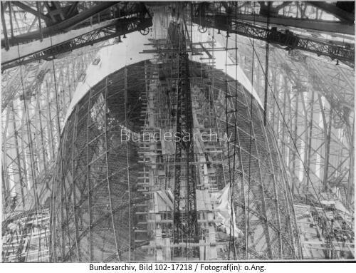 Friedrichshafen, Zeppelin LZ 129, Bau