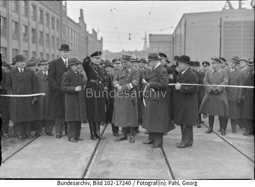 Berlin, Einweihung Treskowbrücke, Julius Lippert