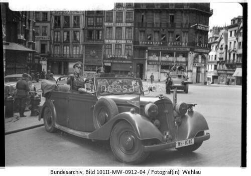 Rouen, Günther v. Kluge im PKW