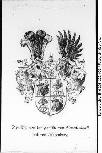 Familienwappen v. Beneckendorf und v. Hindenburg