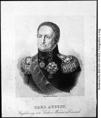 Herzog Karl August, Zeichnung