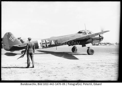 Sizilien, Flugzeug Junkers Ju 88