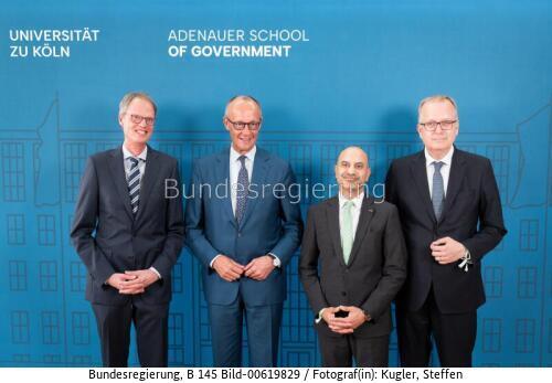Bundeskanzler Friedrich Merz bei Eröffnung der Adenauer School of Government (ASG) der Universität zu Köln 2026