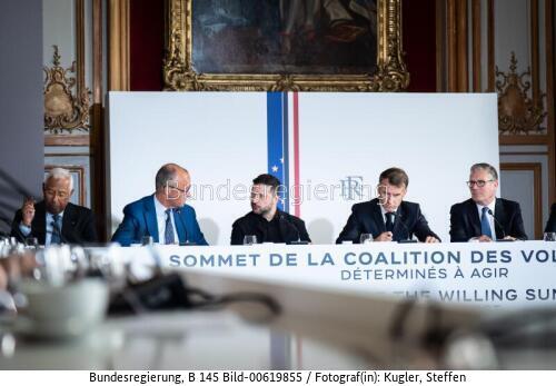 Bundeskanzler Friedrich Merz in Paris / Treffen der "Koalition der Willigen" 2026