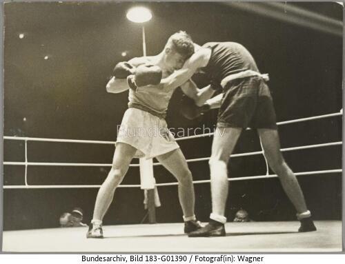 Berlin, Olympiade, Boxkampf Federgewicht
