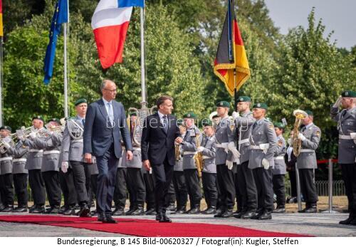 Französischer Präsident Emmanuel Macron in Brühl 2026