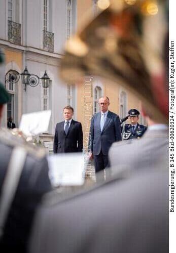 Französischer Präsident Emmanuel Macron in Brühl 2026