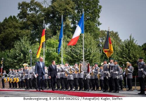 Französischer Präsident Emmanuel Macron in Brühl 2026