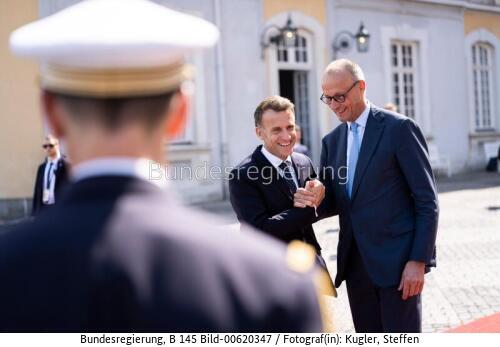 Französischer Präsident Emmanuel Macron in Brühl 2026