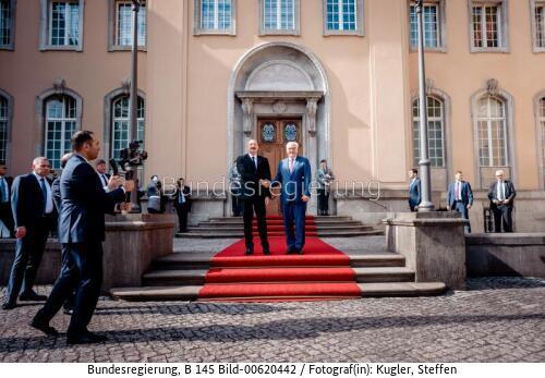 Aserbaidschanischer Präsident Ilham Alijew in Berlin 2026