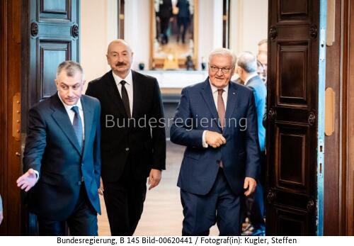 Aserbaidschanischer Präsident Ilham Alijew in Berlin 2026