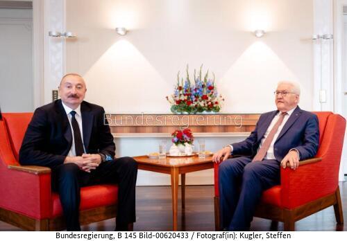 Aserbaidschanischer Präsident Ilham Alijew in Berlin 2026