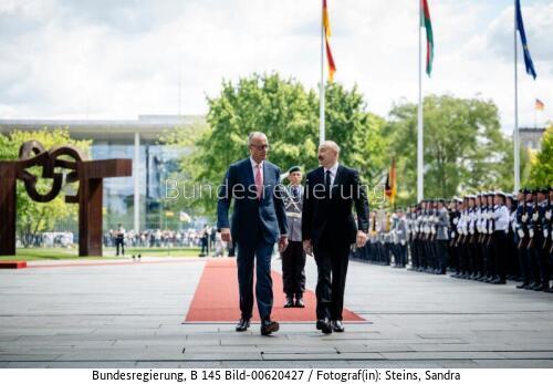 Aserbaidschanischer Präsident Ilham Alijew in Berlin 2026