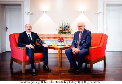 Aserbaidschanischer Präsident Ilham Alijew in Berlin 2026