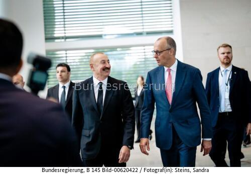 Aserbaidschanischer Präsident Ilham Alijew in Berlin 2026
