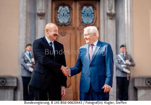Aserbaidschanischer Präsident Ilham Alijew in Berlin 2026