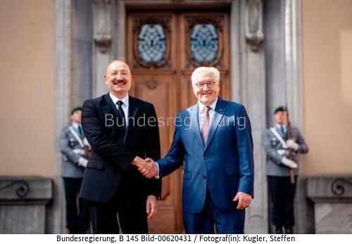 Aserbaidschanischer Präsident Ilham Alijew in Berlin 2026