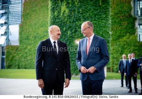 Aserbaidschanischer Präsident Ilham Alijew in Berlin 2026