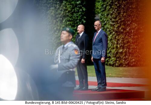 Aserbaidschanischer Präsident Ilham Alijew in Berlin 2026