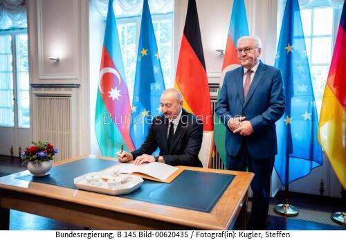 Aserbaidschanischer Präsident Ilham Alijew in Berlin 2026
