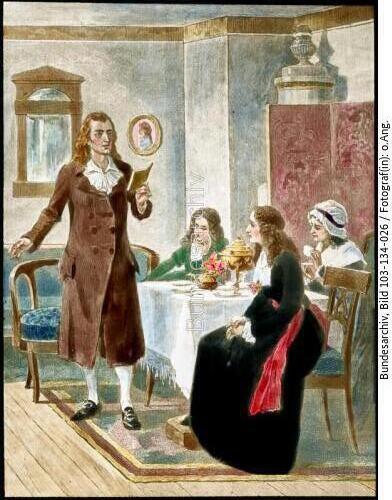 Friedrich Schiller bei Familie v. Lengefeld