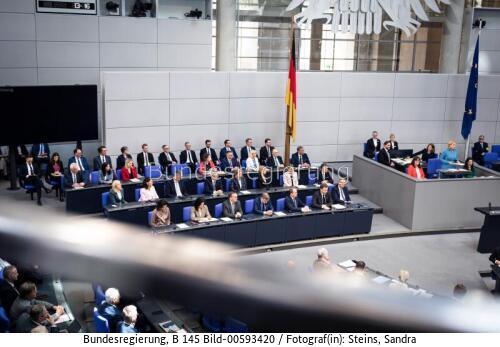 Bundestagssitzung / Regierungsbank 2025