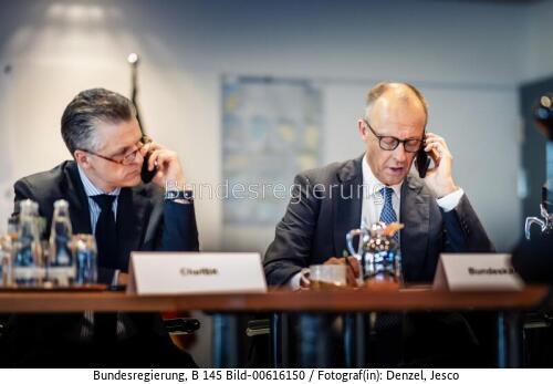 Bundeskanzler Friedrich Merz bei der Renegade-Übung / Flugzeugentführung 2026