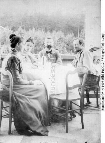Paul und Clara Rohrbach, Hans und Lina Delbrück