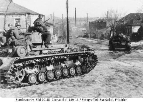 Russland, Charkiw, Waffen-SS mit Panzer IV