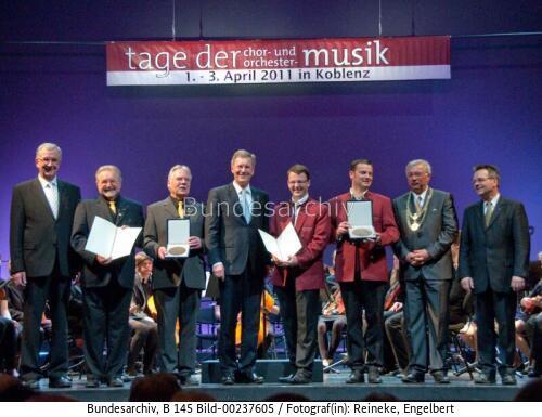 Koblenz, Verleihung Zelter- und Pro Musica-Plakette