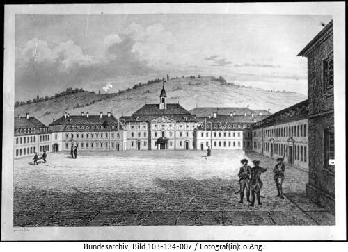 Stuttgart, Hohe Karlsschule, Zeichnung