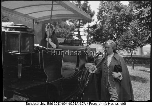 Wien, Filmdreh, Hans Holt, Rosa Albach-Retty