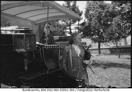 Wien, Filmdreh, Hans Holt, Rosa Albach-Retty