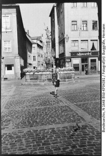 Zittau, Markt, Brunnen, Manfred Beier