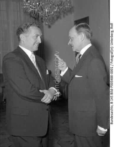 Bonn, Gespräch, StS v. Eckardt, FDP-Vorsitzender Mende