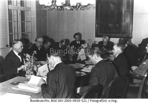 Flensburg, britische Zone. Ministerpräsidenten-Tagung