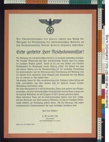 Anschluss sudetendeutscher Gebiete