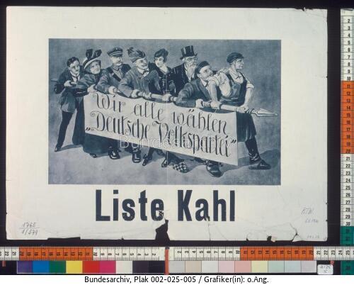 Reichstagswahl, Wahlplakat der DVP