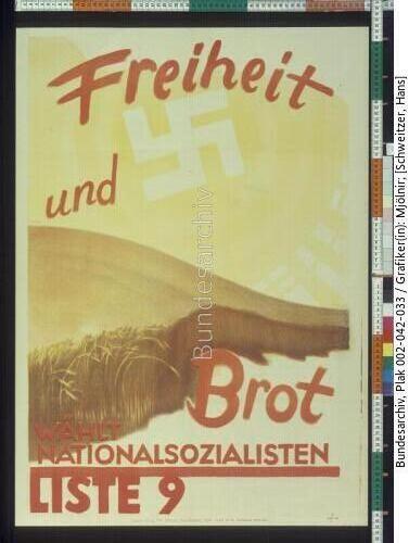 Reichstagswahl, NSDAP-Wahlplakat