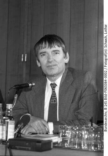 Bonn, Pressekonferenz der Grünen, Schily