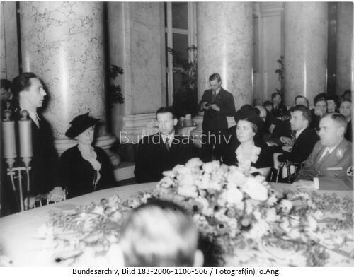 Wien, Schauspielerempfang durch Goebbels