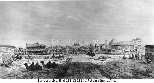 Peking, Stadtansicht (Zeichnung)