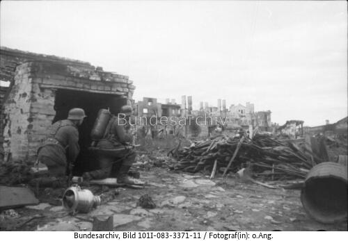 Russland, Kampf um Stalingrad, Flammenwerfer