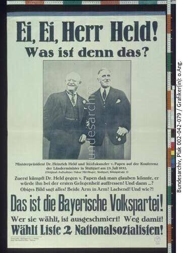 Reichstagswahl, NSDAP-Wahlplakat