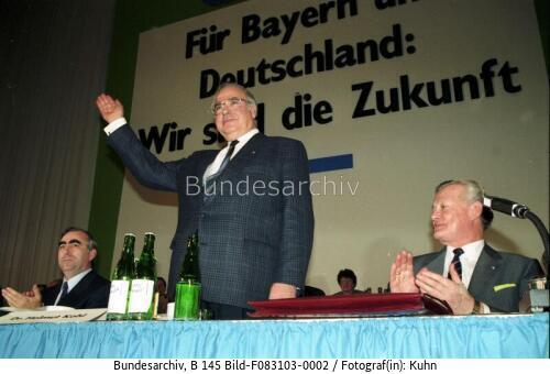 München, CSU-Parteitag, Waigel, Kohl, Streibl