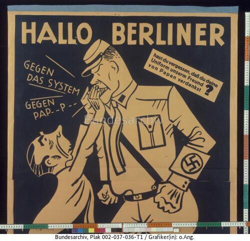 Reichstagswahl, Wahlplakat