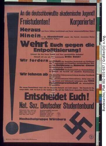 Universität Würzburg, Wahl Asta