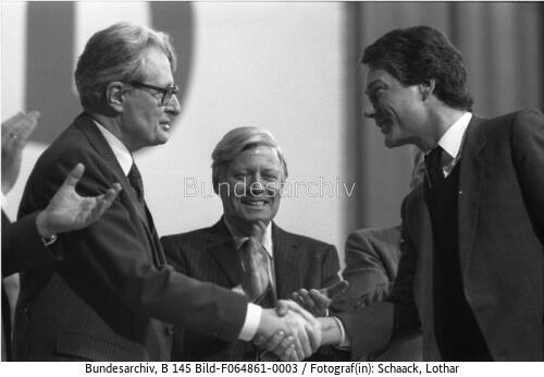 Dortmund, SPD-Parteitag, Engholm, Schmidt, Vogel